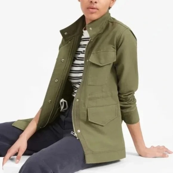Everlane Olive Green Women's Utility Jacket Size XS - Picture 1 of 11